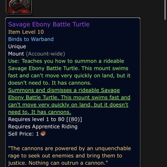 [GLOBAL] Savage Ebony Battle Turtle Mount | World of Warcraft x SteelSeries - Picture 2 of 2